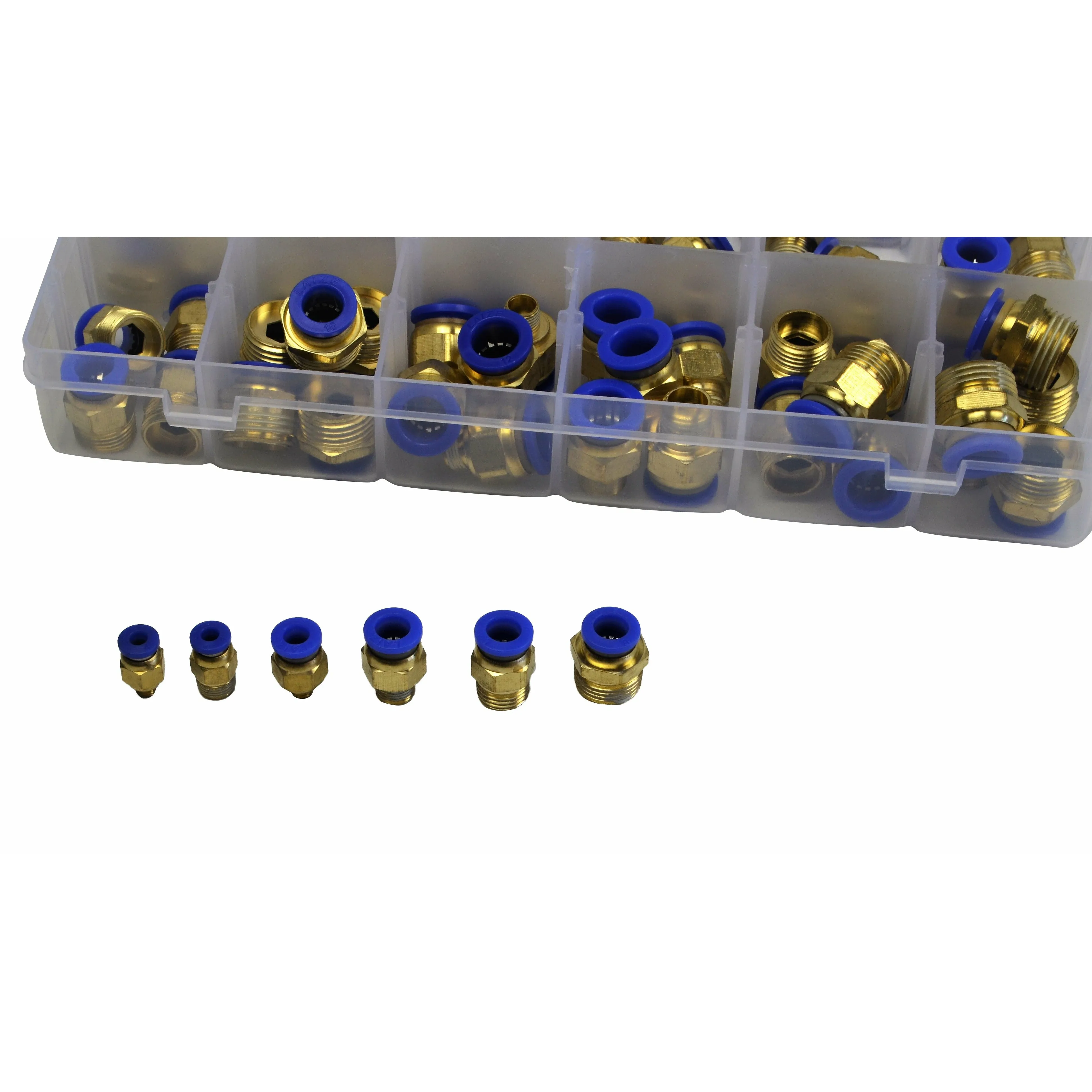 102pc PC Series Push in Air Line Grab Kit Assortment