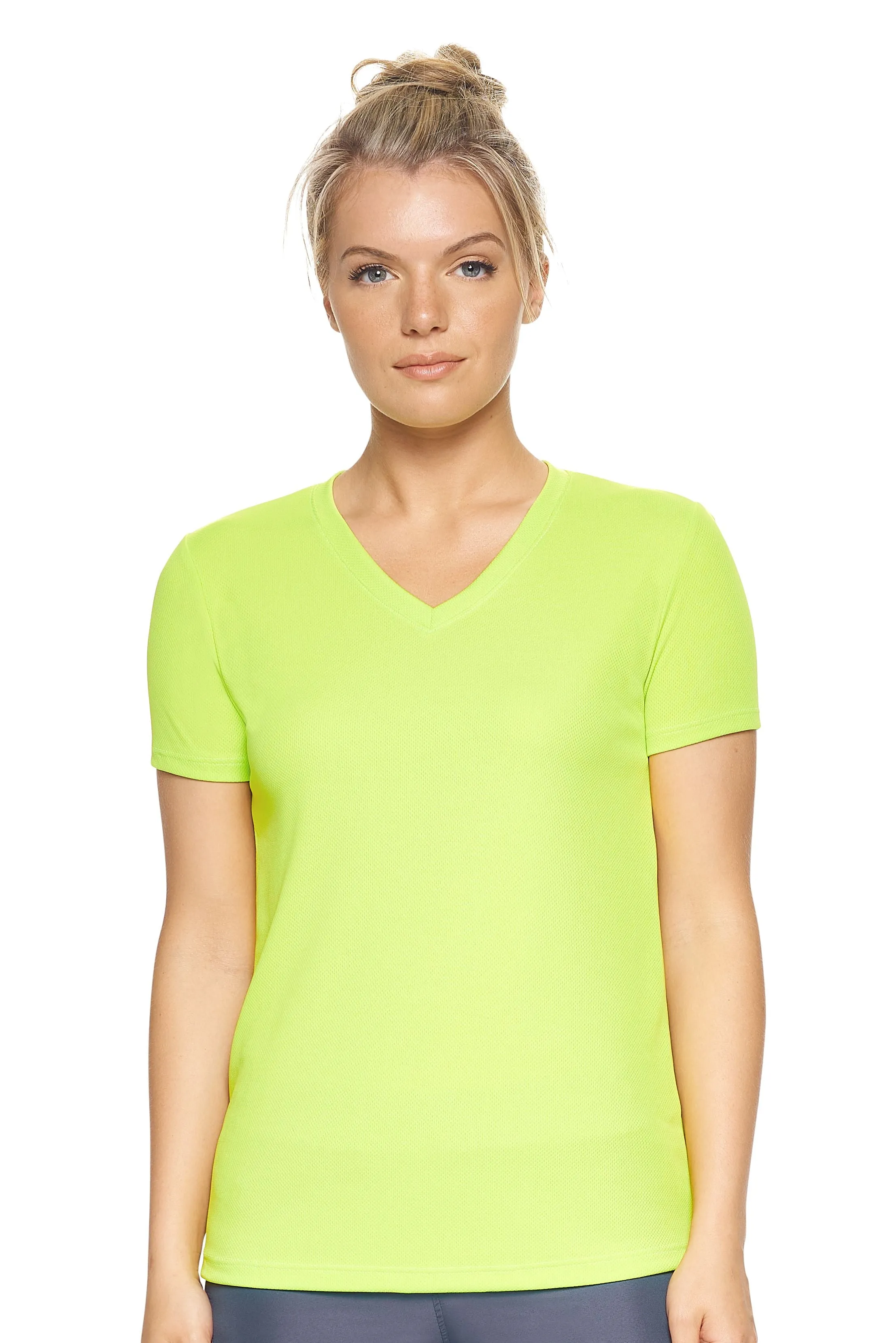 AJ202 Oxymesh™ V-Neck Tech Tee - Imported