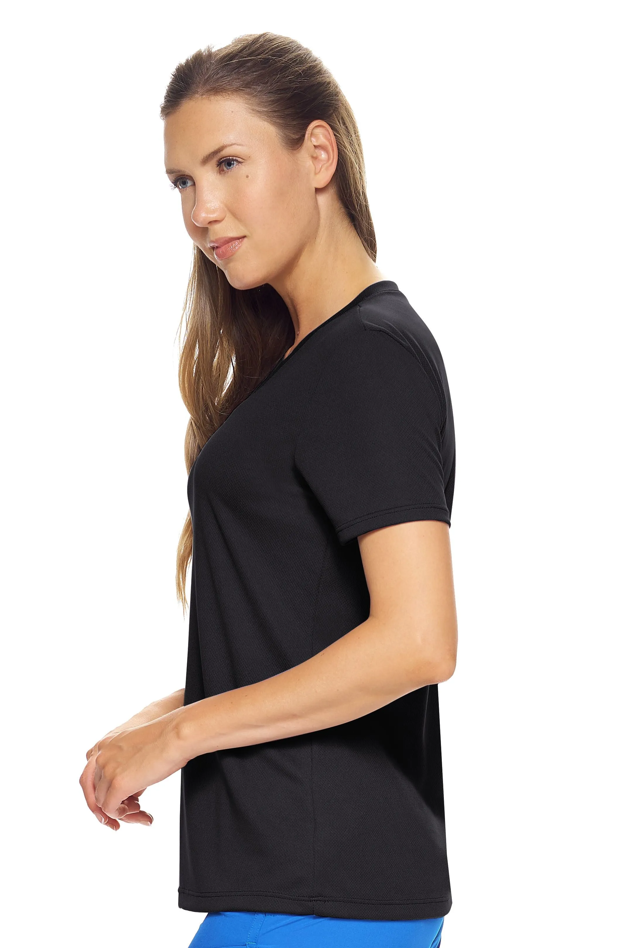 AJ202 Oxymesh™ V-Neck Tech Tee - Imported