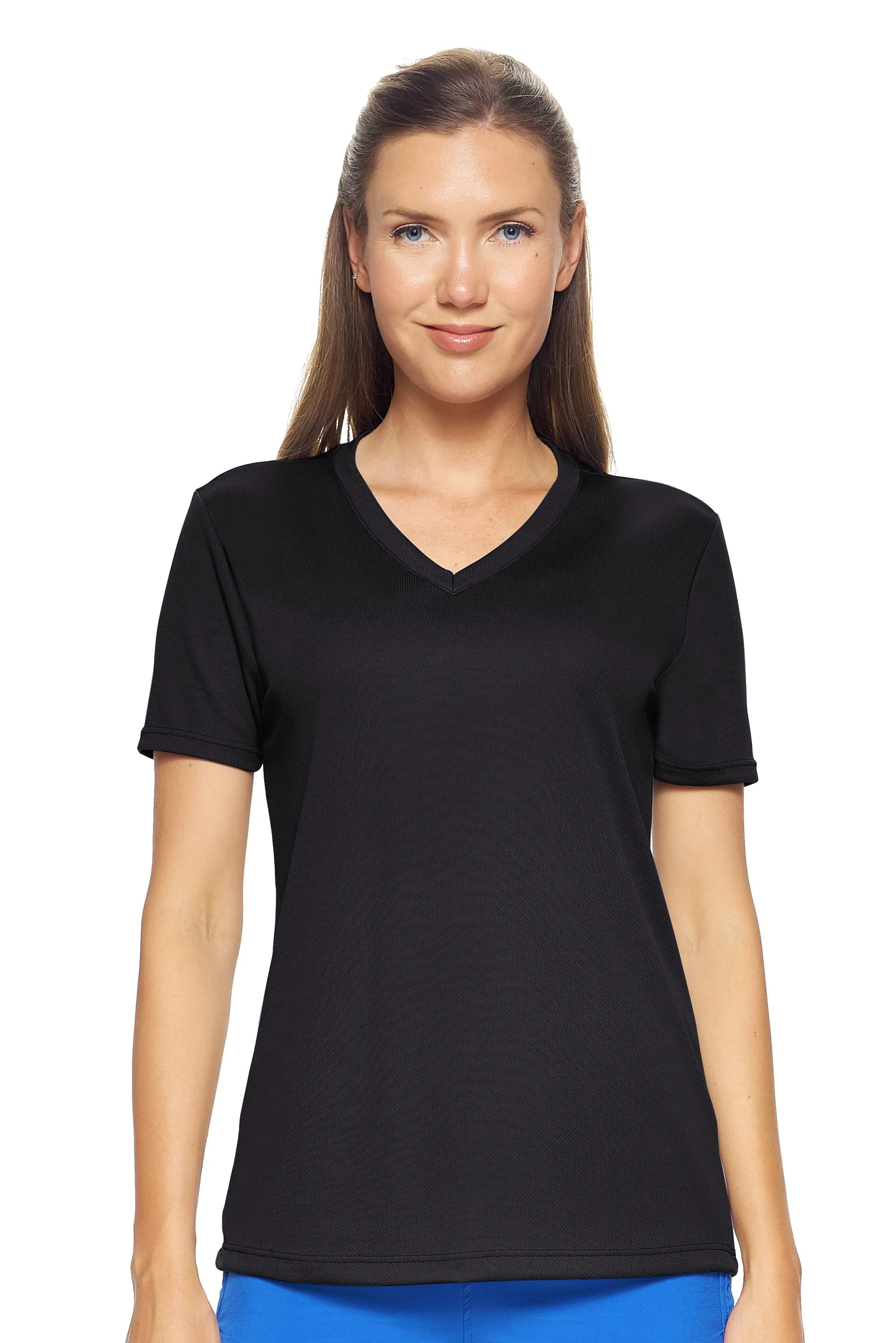 AJ202 Oxymesh™ V-Neck Tech Tee - Imported
