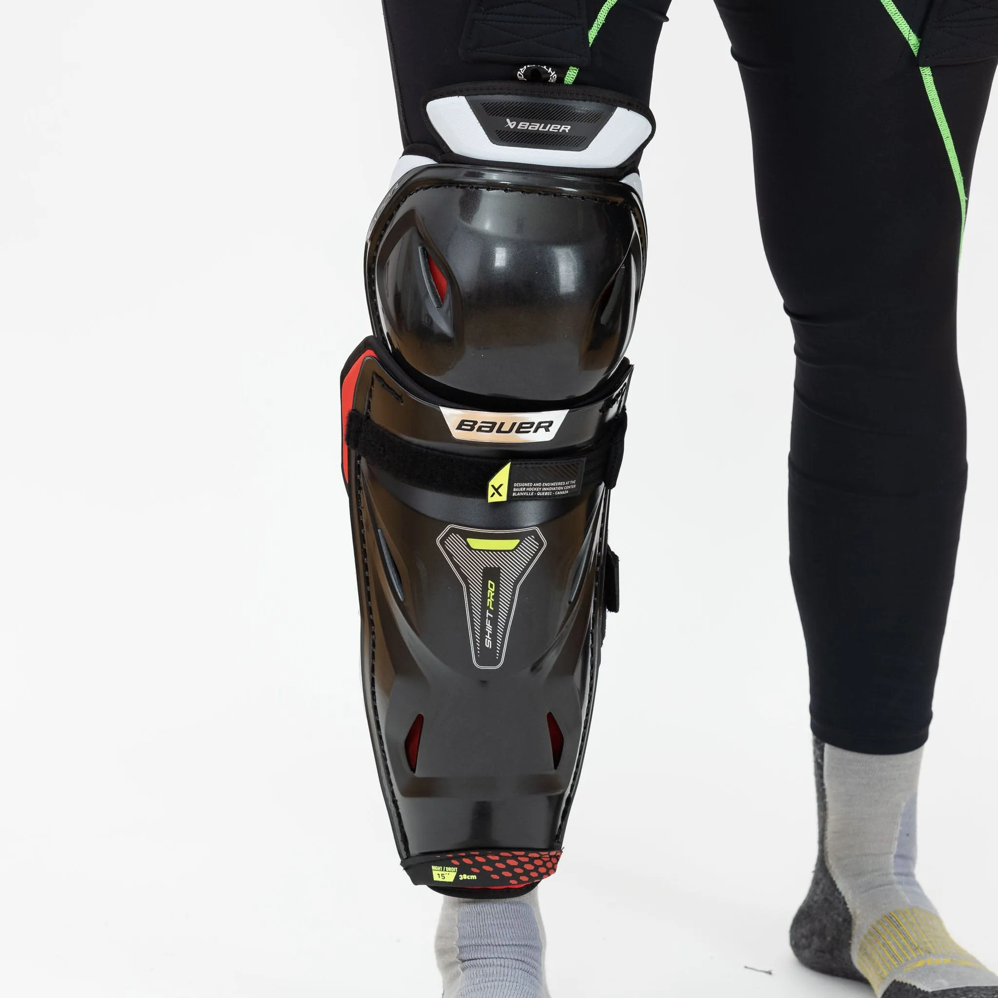 Bauer Vapor Shift Pro Junior Hockey Shin Guards - (2022)