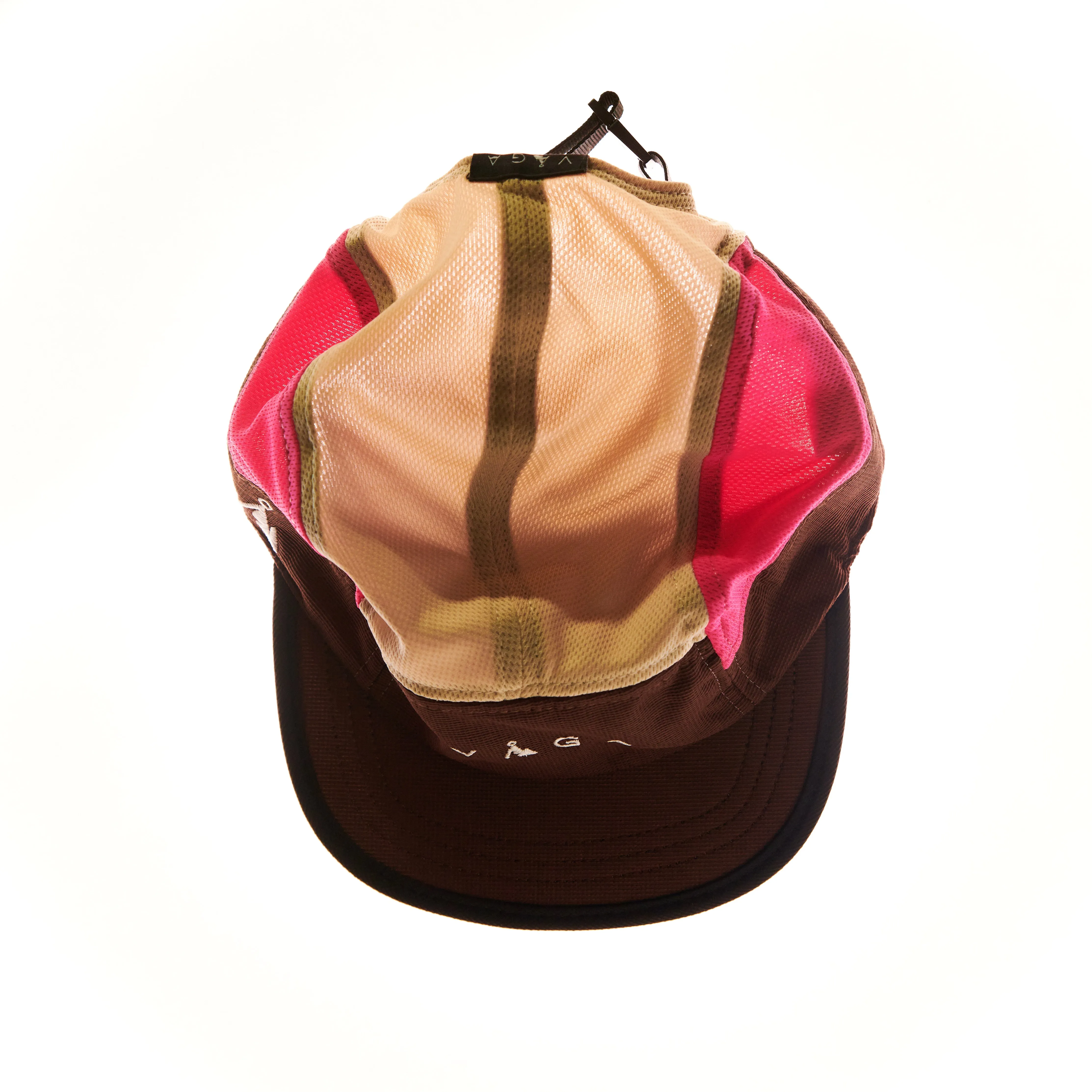 Club Cap - Beige, Camel & Pink