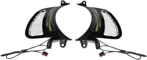 Custom Dynamics CD-RG-VENT-15BB Vent Inserts with Lights - Gloss black