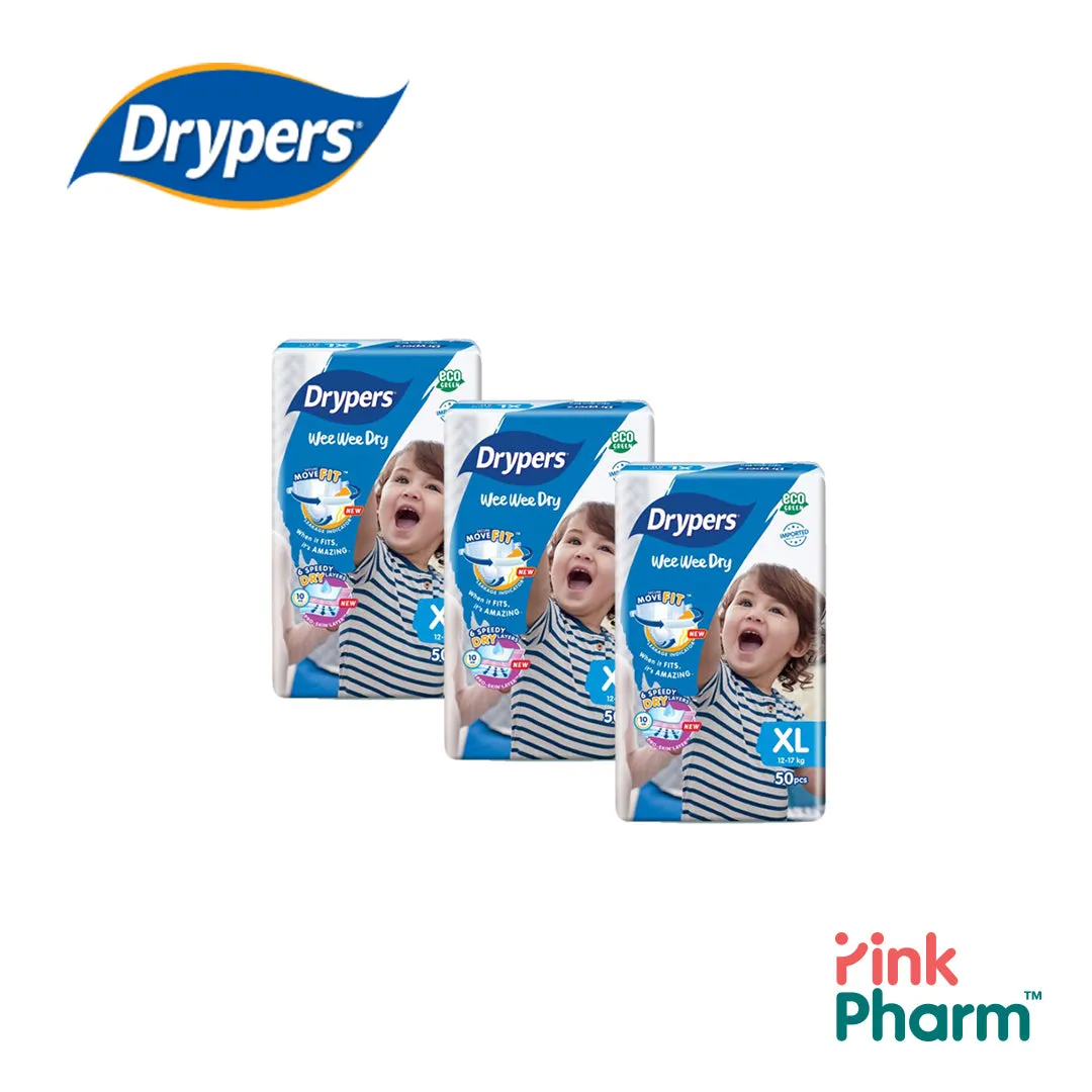 Drypers Wee Wee Dry XL (3x50s)