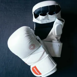 Dynasty Diamond Pro MMA Sparring Gloves (White / Red)