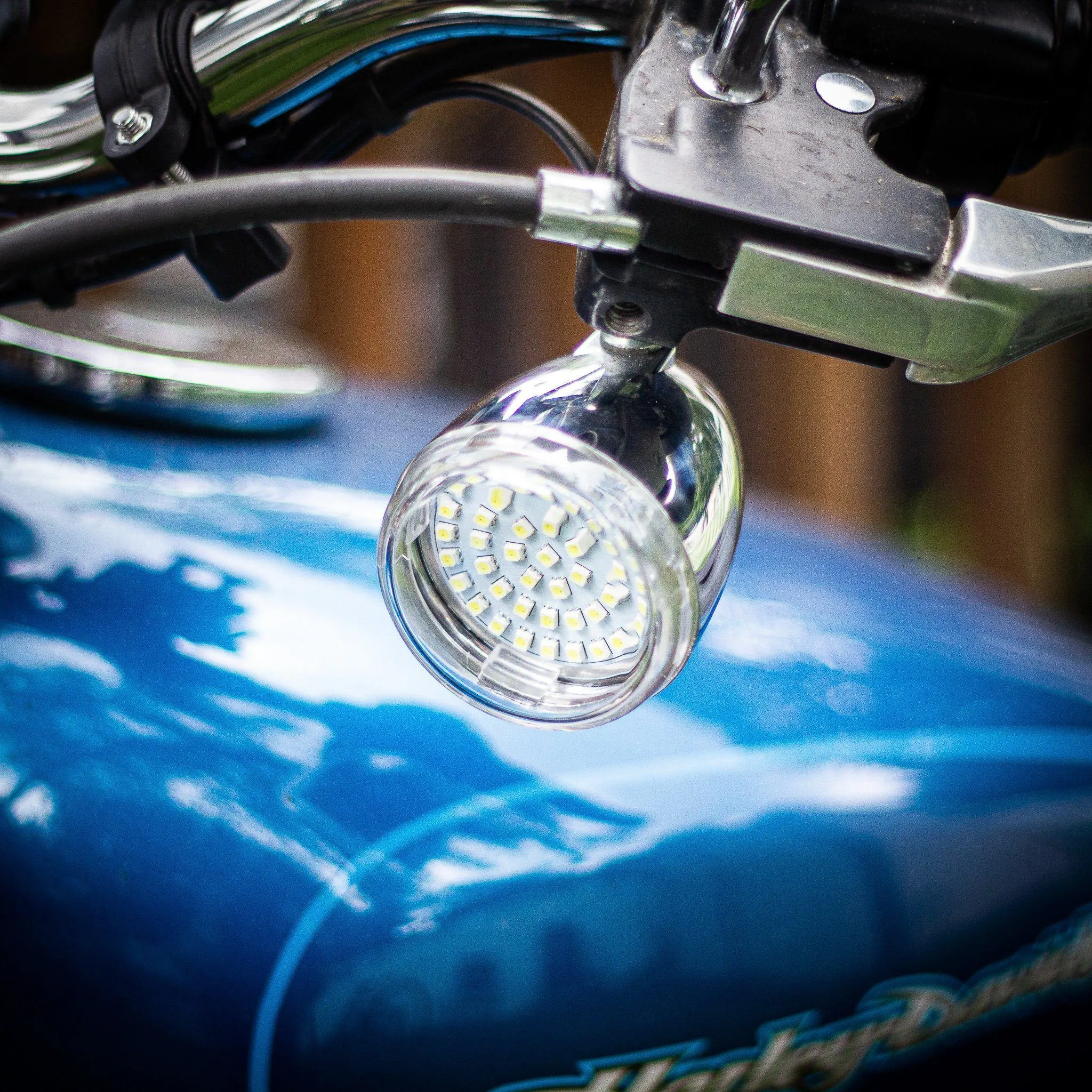 Eagle Lights LED Generation II Front and Halo Rear LED Turn Signals Kit for Harley Davidson Motorcycles - Front 1157 Base / Rear 1157 Base