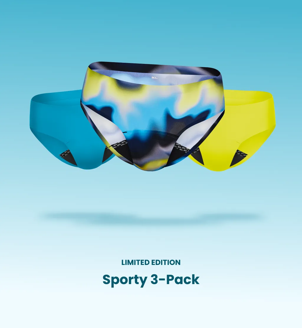 Leakproof UltraThin No-Show Underwear Bikini 3-Pack
