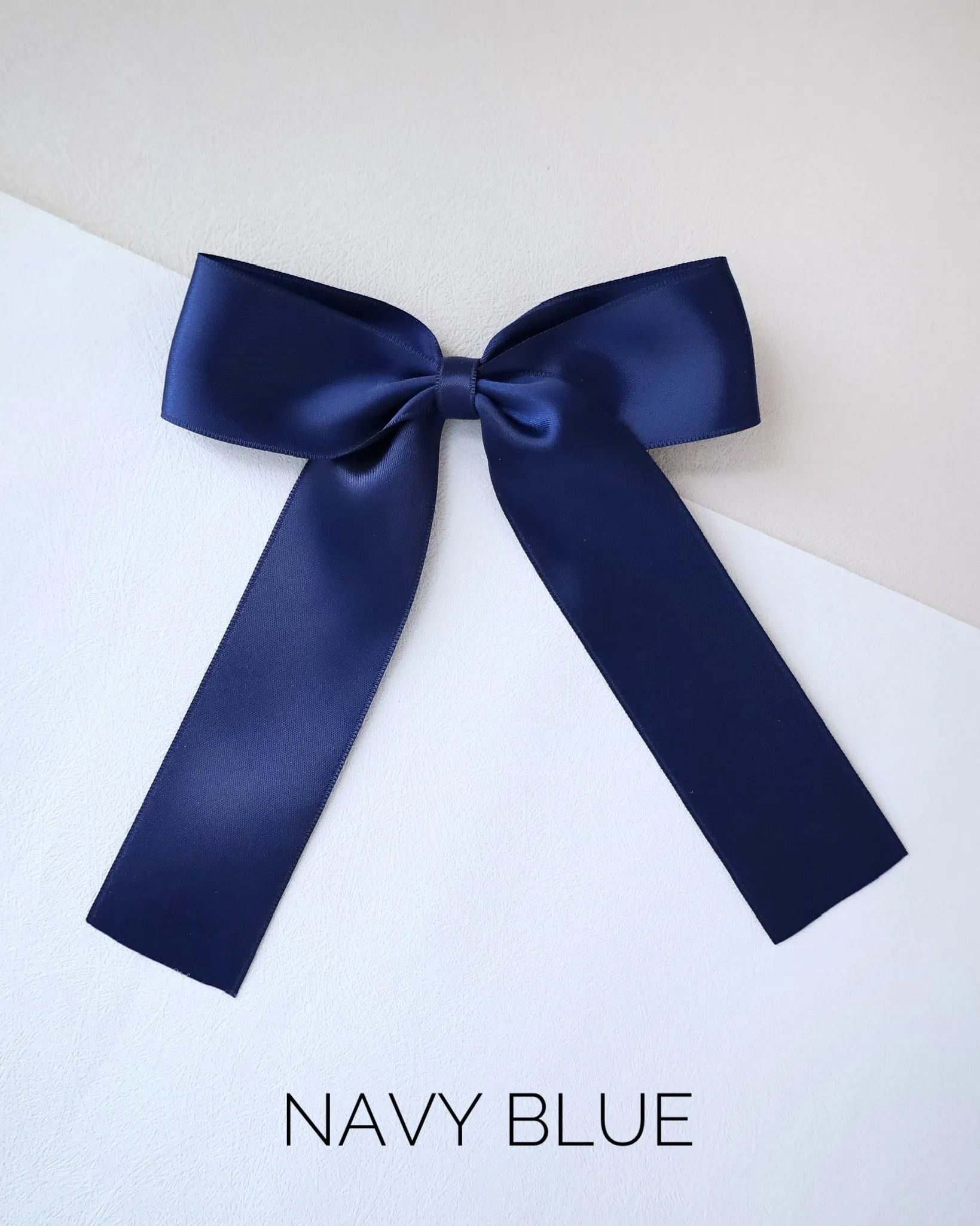Long Tail Satin Hair Bows for Girls