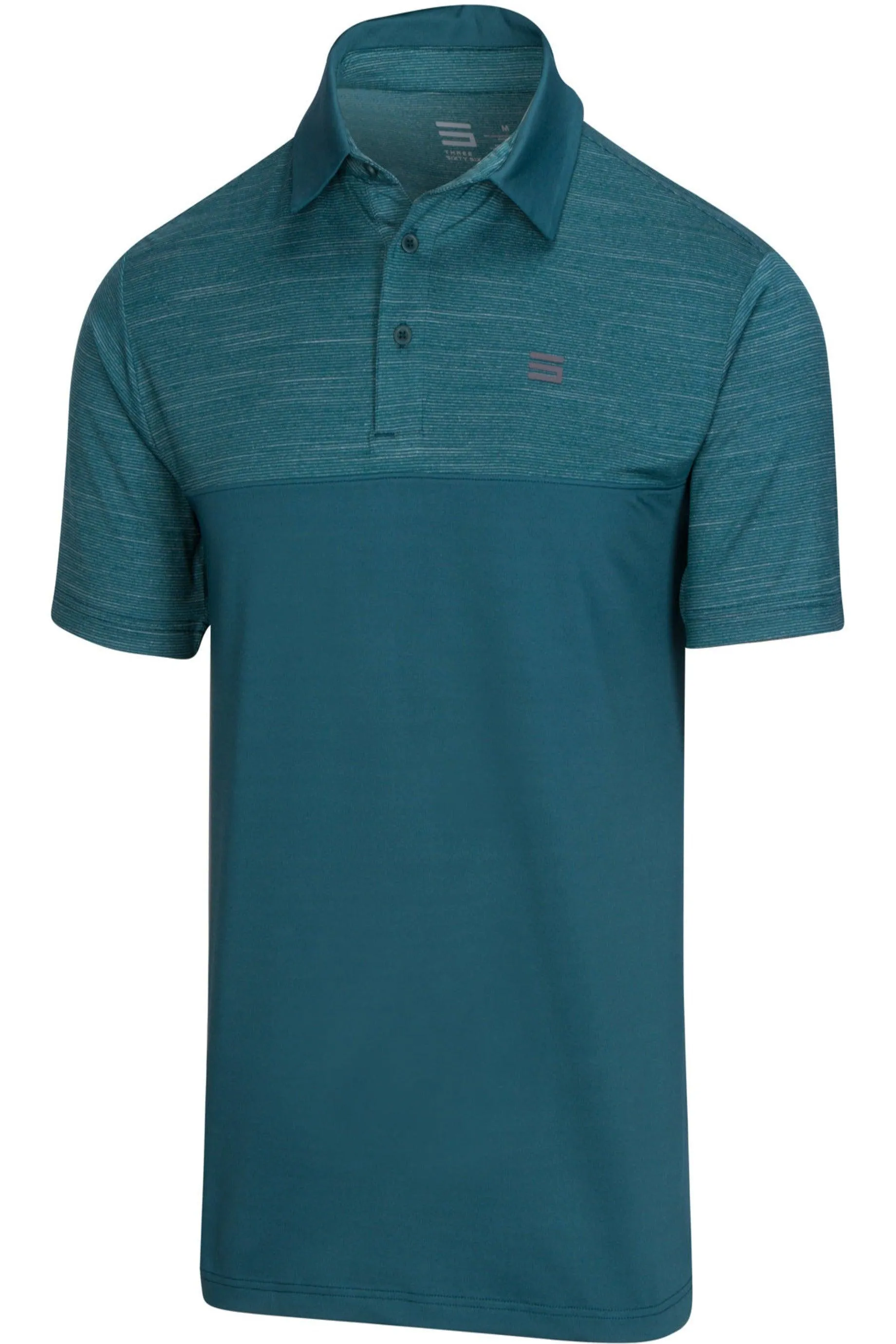 Men's Heathered Two-Tone Golf Polo