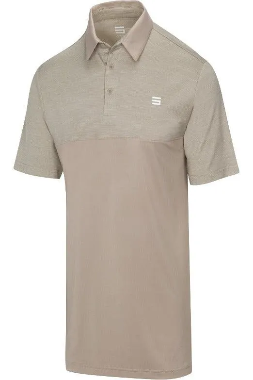 Men's Heathered Two-Tone Golf Polo