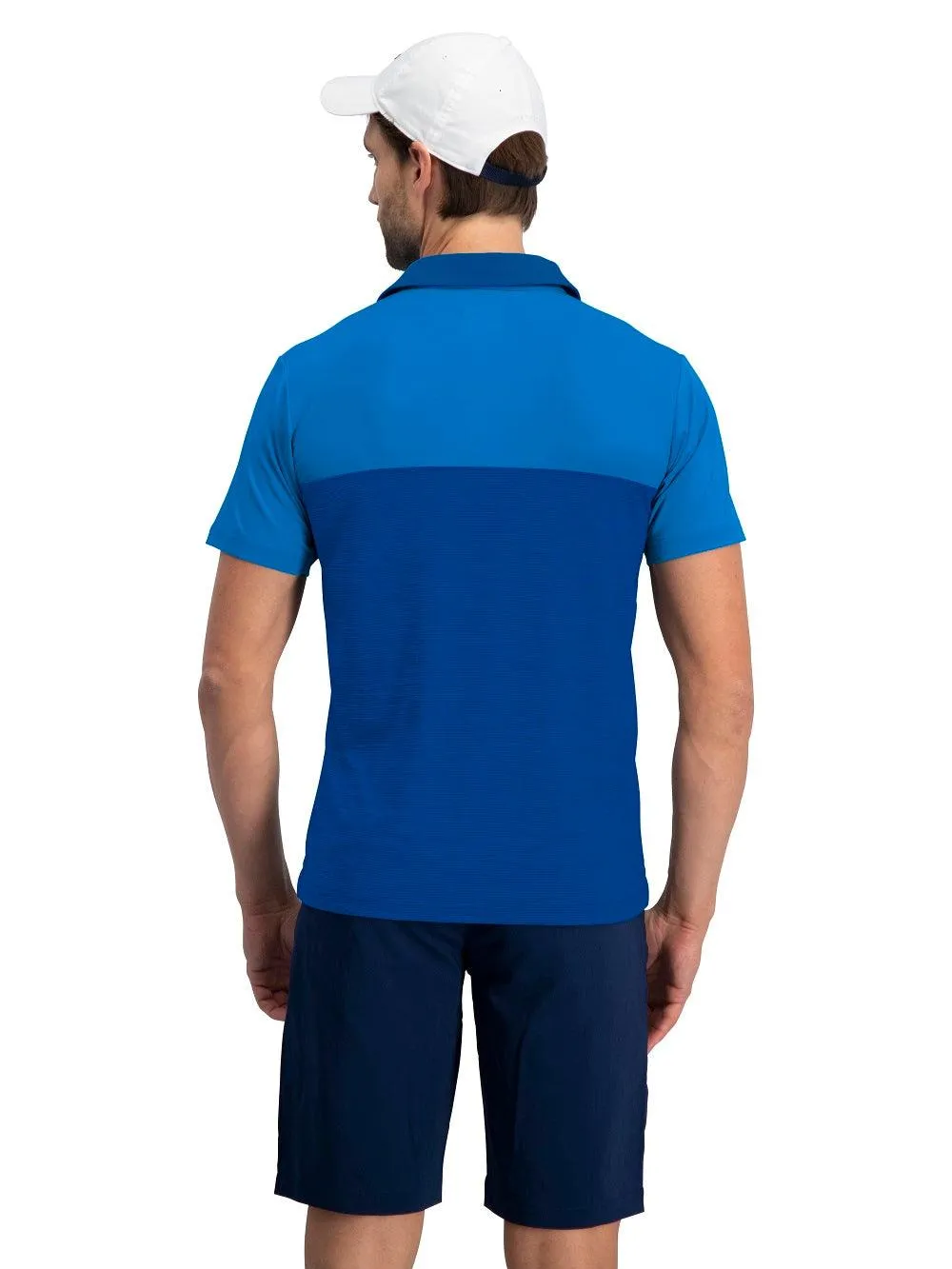 Men's Heathered Two-Tone Golf Polo