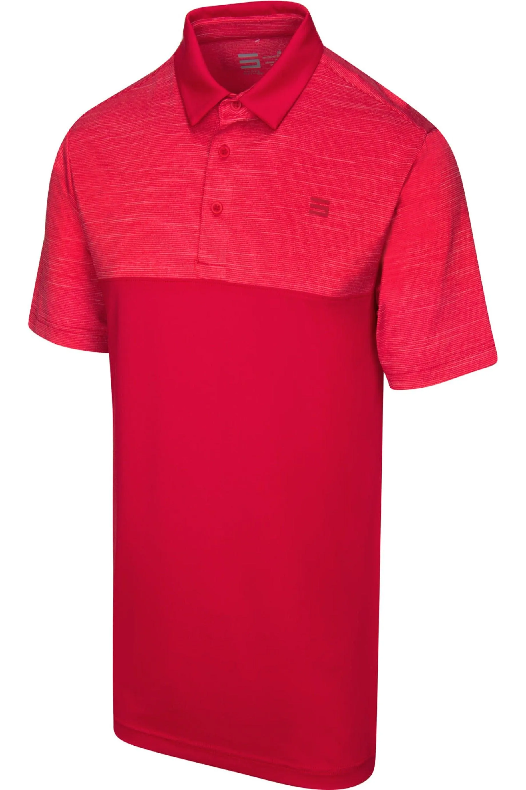 Men's Heathered Two-Tone Golf Polo