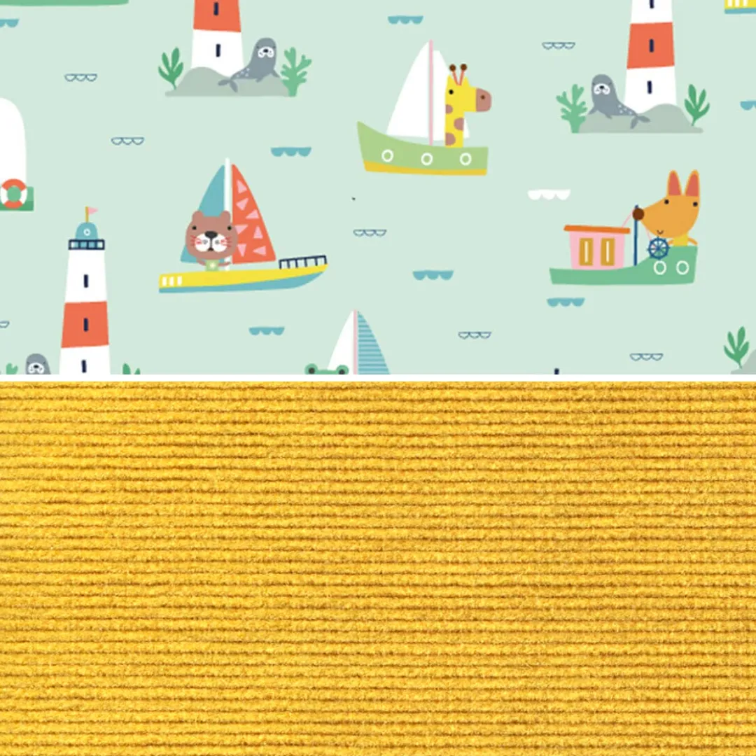 Mustard Corduroy Pinafore Dress (Pre-order)