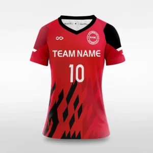 Pixel Fire - Customized Women's Sublimated Soccer Jersey