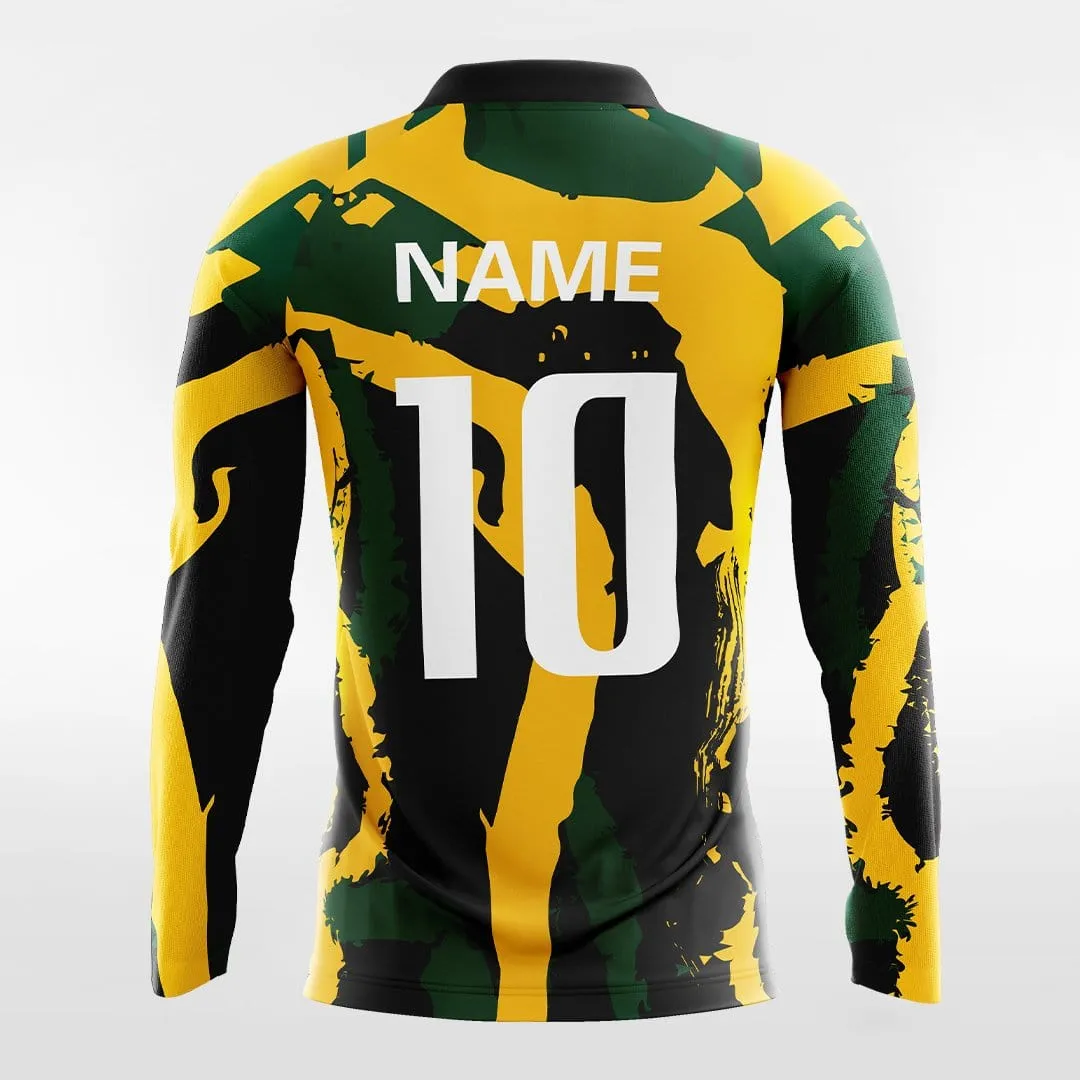 Pop Camouflage 1 - Customized Men's Sublimated Long Sleeve Soccer Jersey