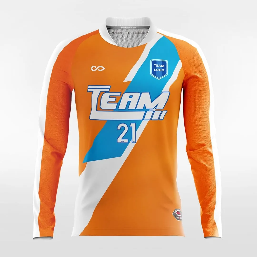 Shadow - Customized Men's Sublimated Long Sleeve Soccer Jersey