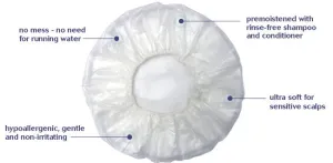 Shampoo Cap DawnMist® Redi Wash® 1 per Pack Individual Packet Scented by Dukal