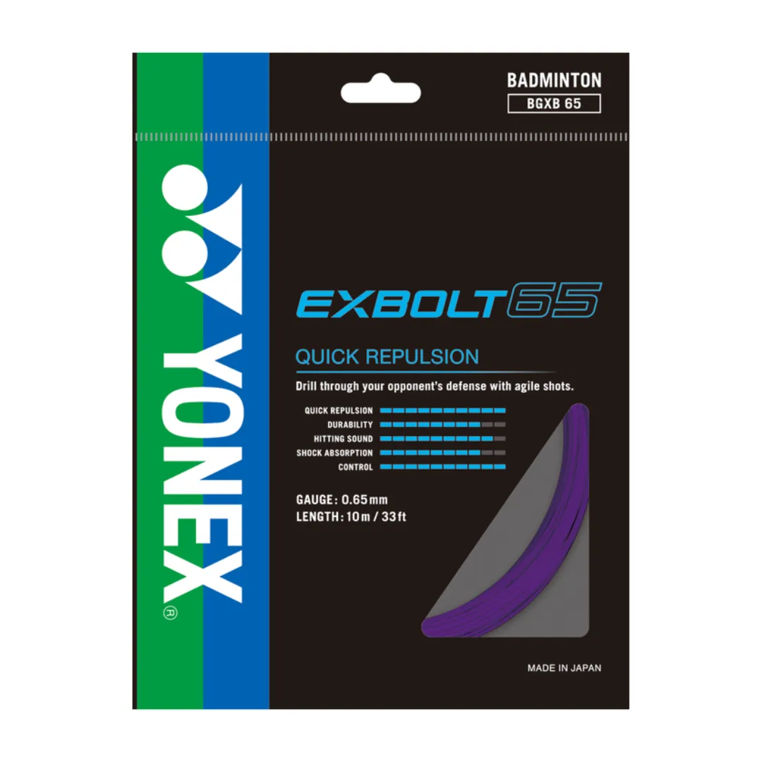 Yonex BG EXBOLT 65 10m Badminton String